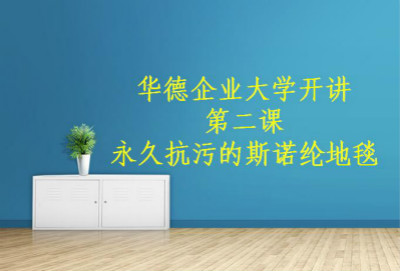 華德企業(yè)大學(xué)開講第二課——“永久抗污的斯諾綸地毯”